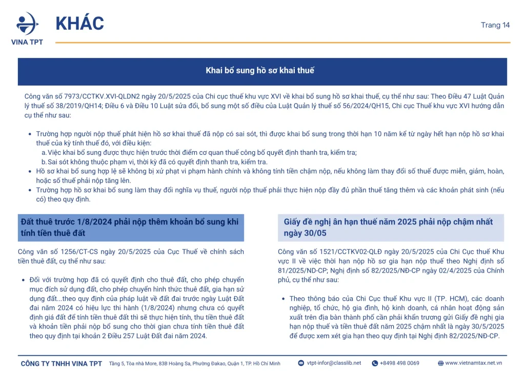 Tin tức thuế khác 5/2025 - page 2