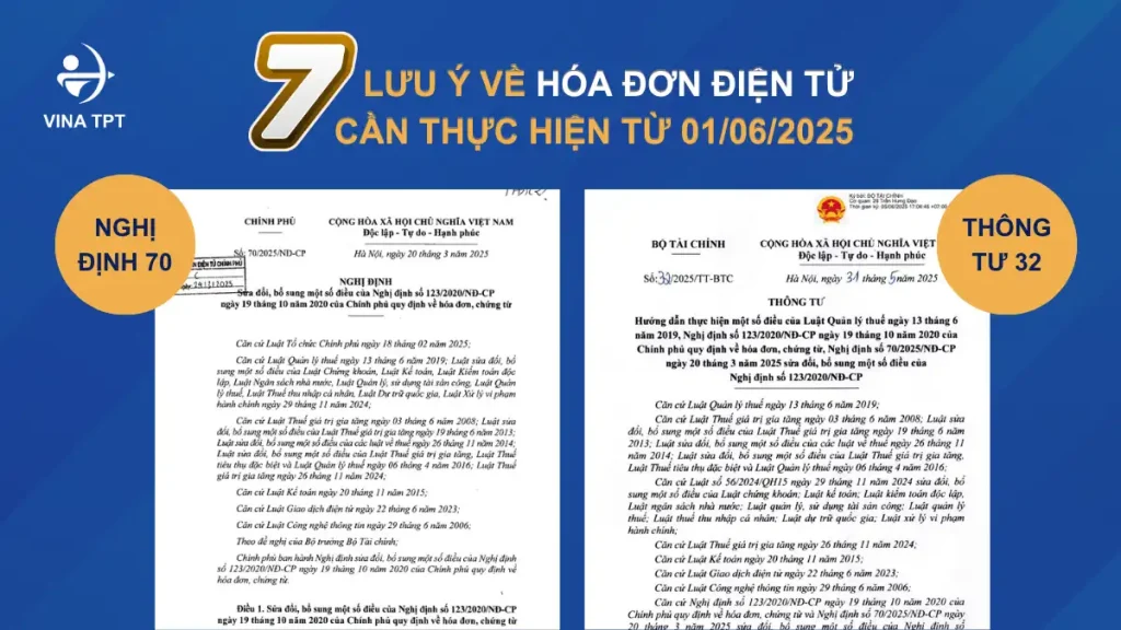 7 lưu ý về hóa đơn điển tử nghị định 70