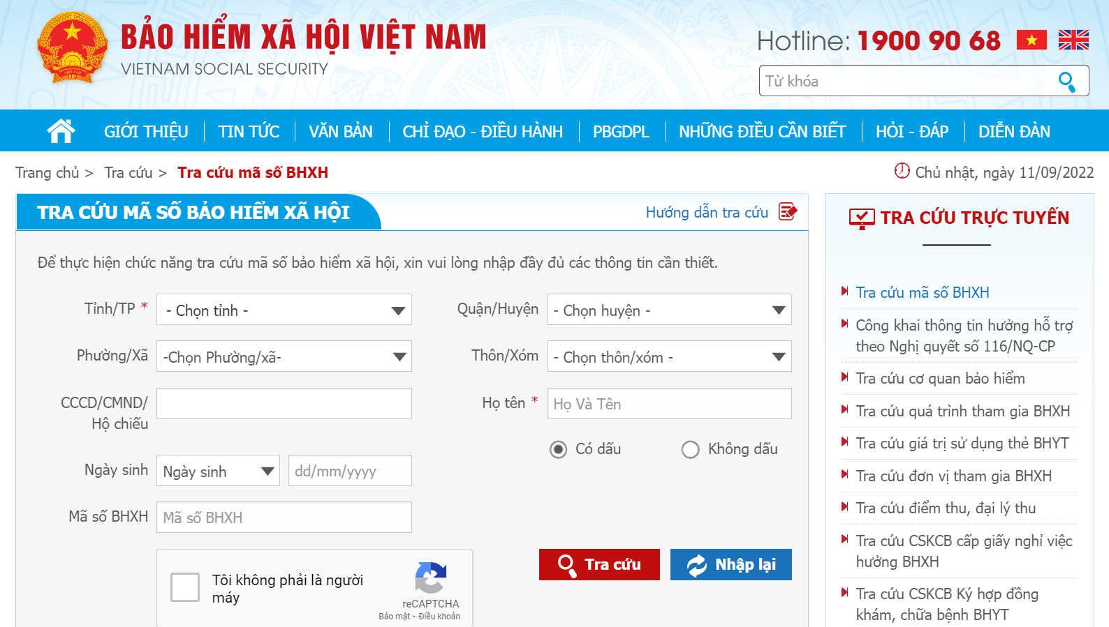 Hướng dẫn tra cứu mã số BHXH online 4