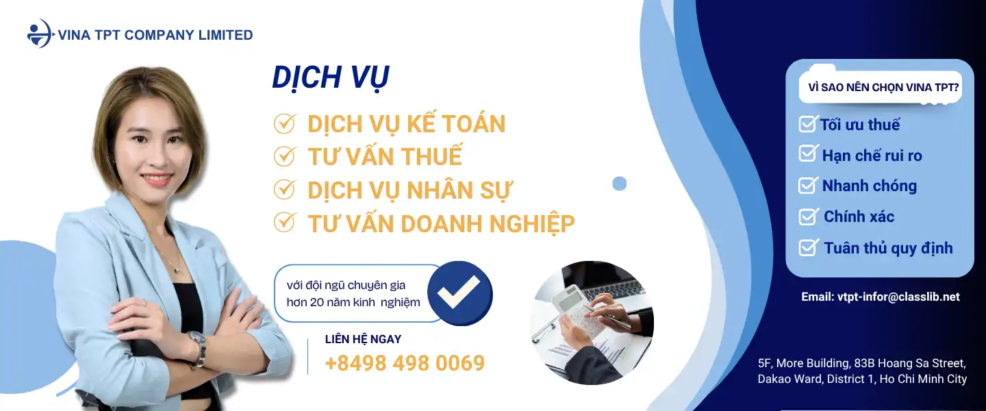 Dịch vụ kế toán thuế Vina TPT Dịch vụ kế toán thuế Vina TPT